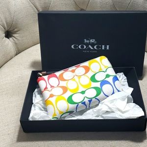 Coach Rainbow Wristlet